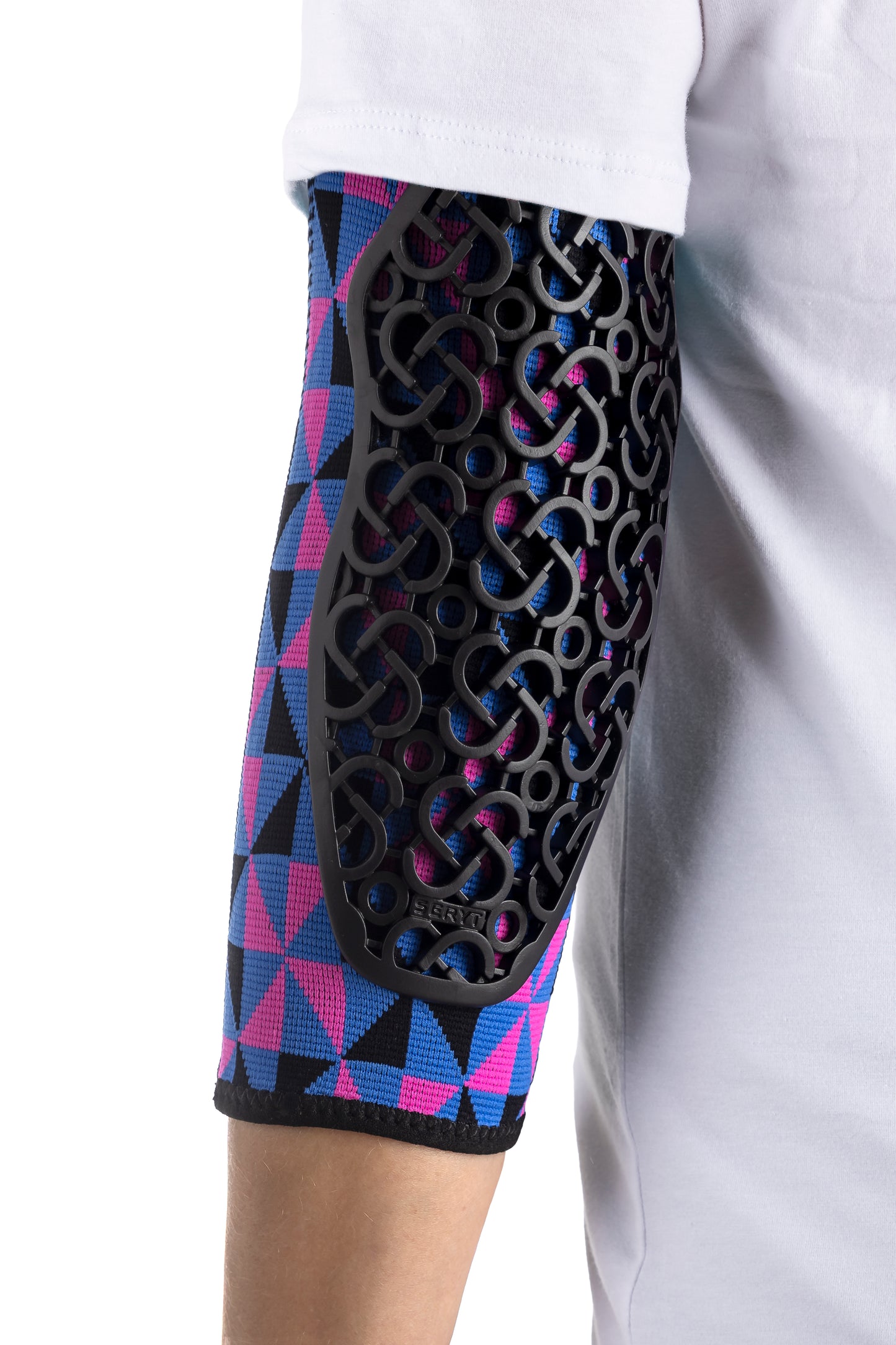 SERYT Flow Elbow Pads Arlecchino Pink Blue