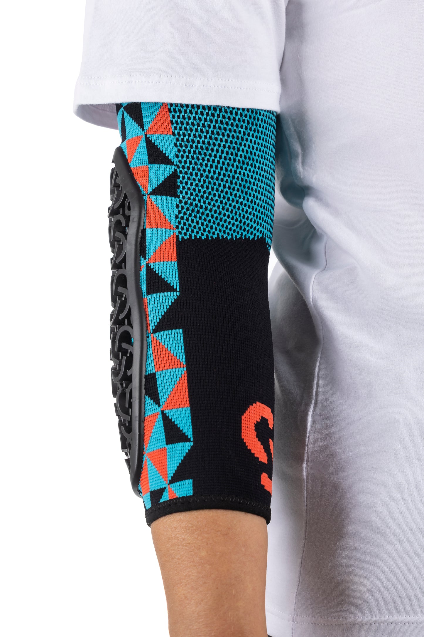 SERYT Flow Elbow Pads Arlecchino Light-blue Red