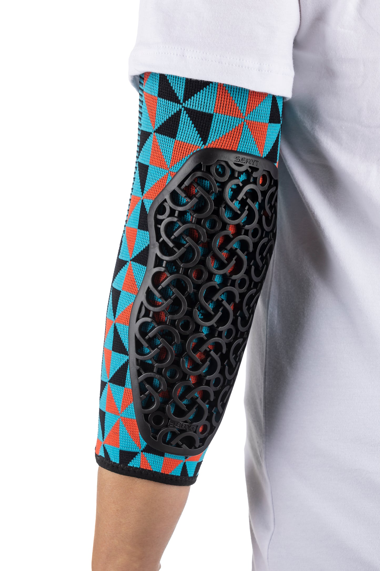 SERYT Flow Elbow Pads Arlecchino Light-blue Red