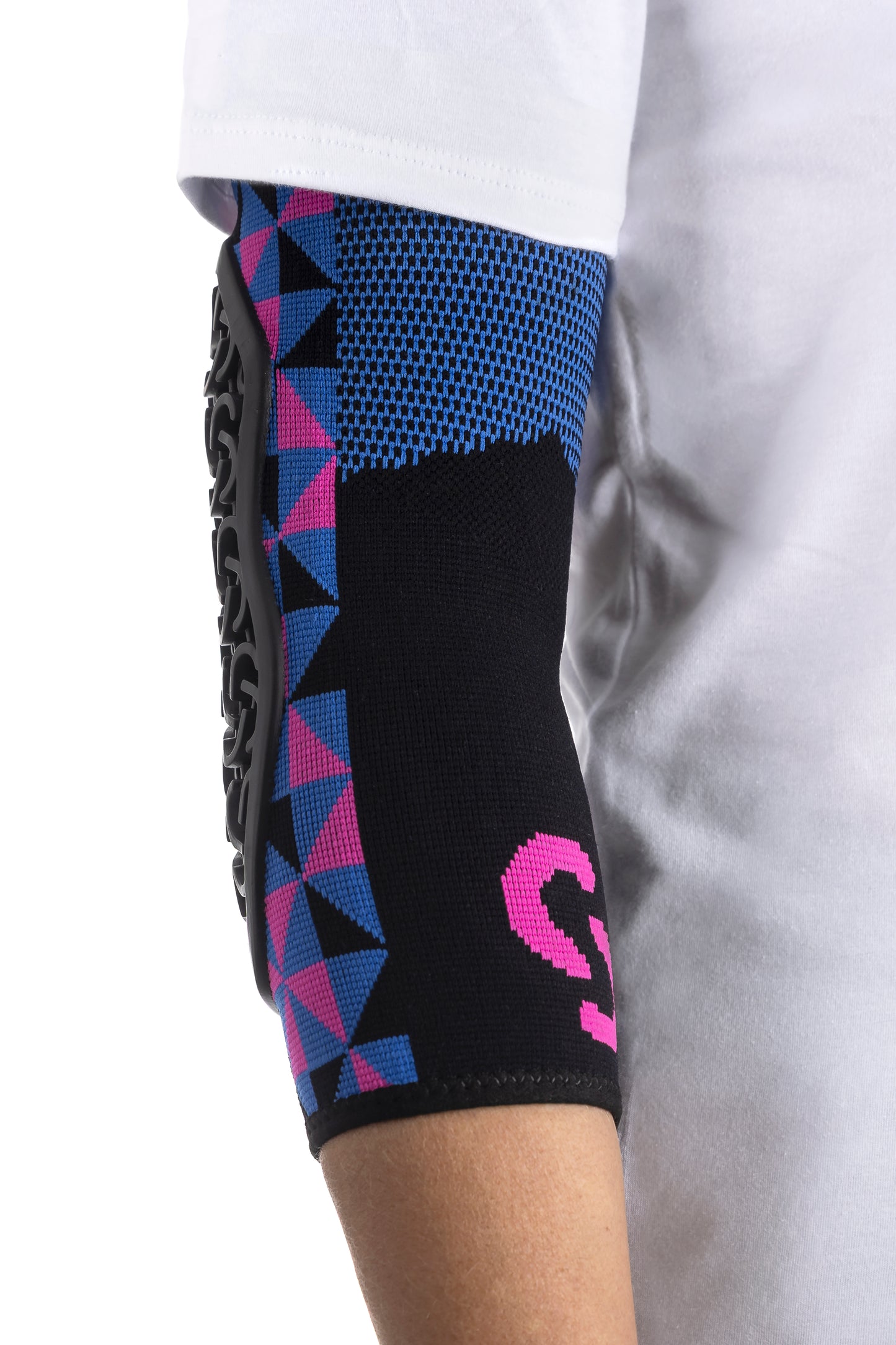 SERYT Flow Elbow Pads Arlecchino Pink Blue