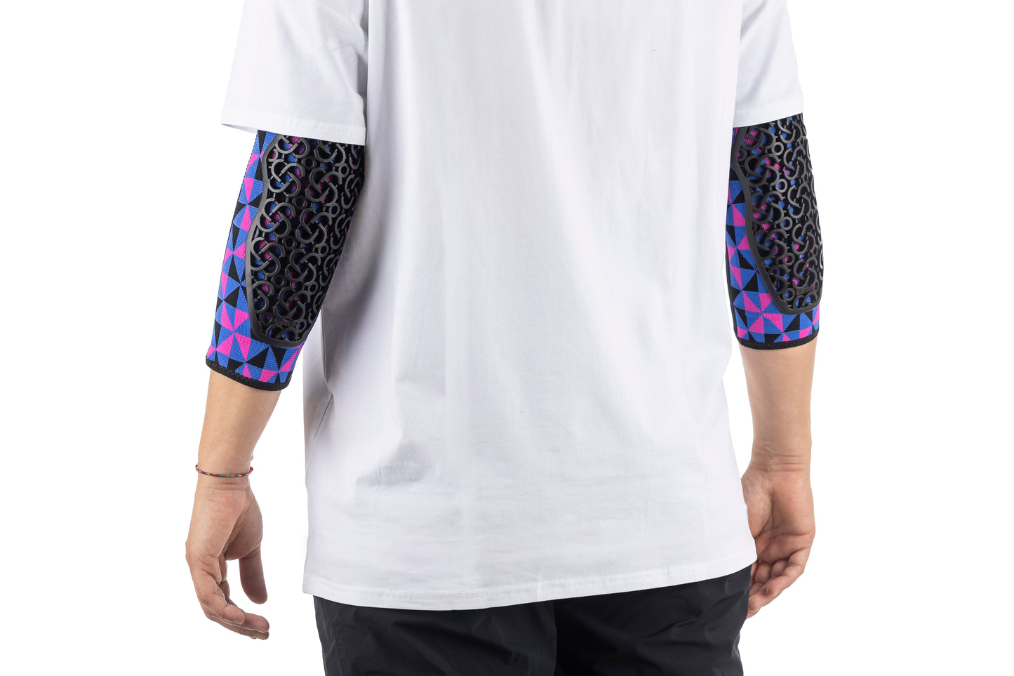 SERYT Flow Elbow Pads Arlecchino Pink Blue