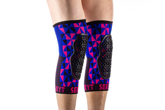 SERYT Flow Knee Pads Arlecchino Pink Blue
