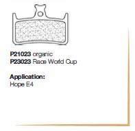 BRAKING PAD HOPE E4