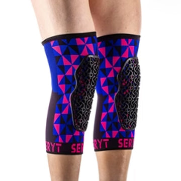 SERYT Flow Knee Pads Arlecchino Pink Blue