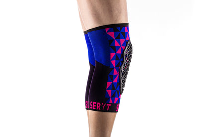 SERYT Flow Knee Pads Arlecchino Pink Blue