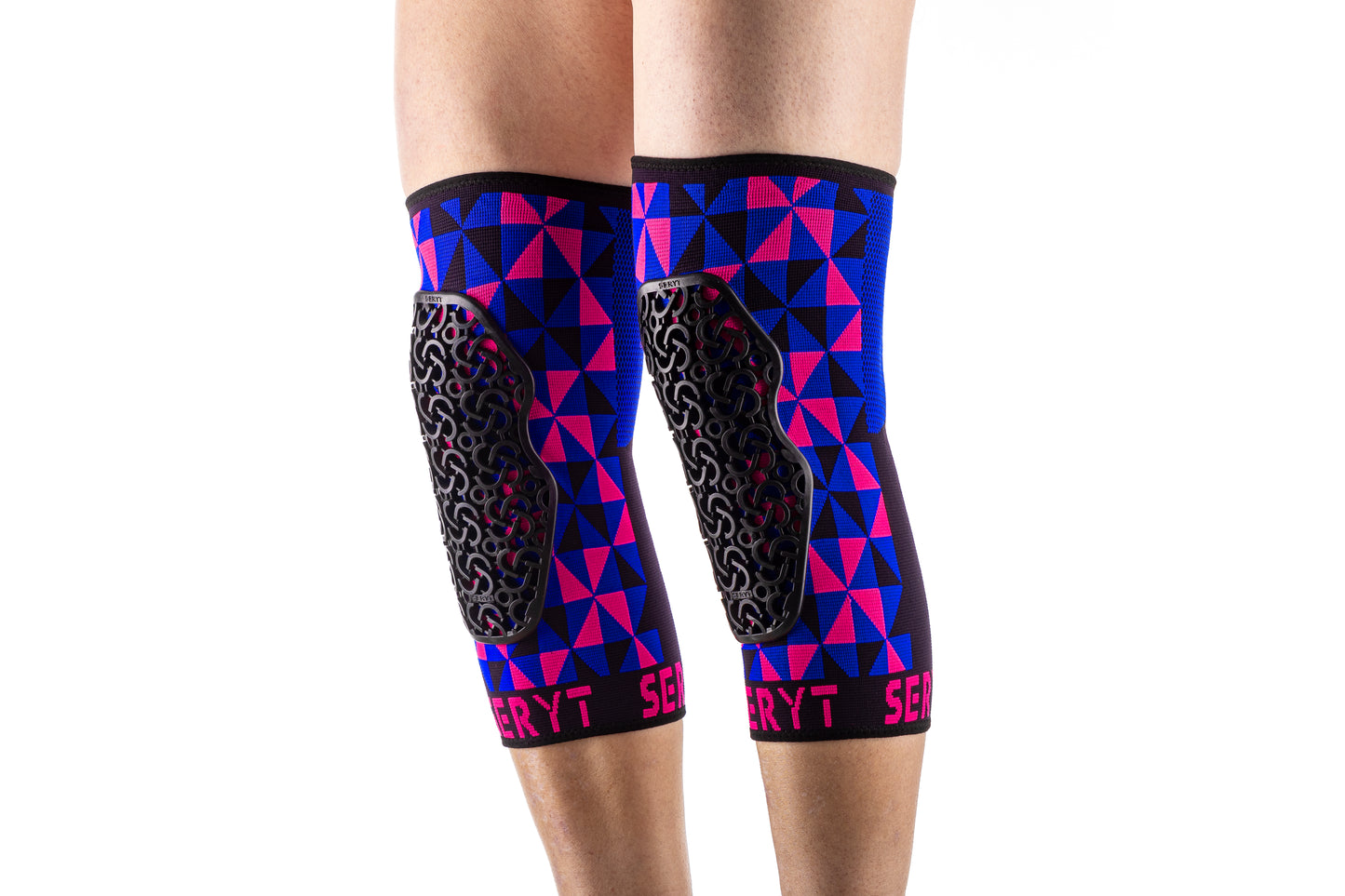 SERYT Flow Knee Pads Arlecchino Pink Blue