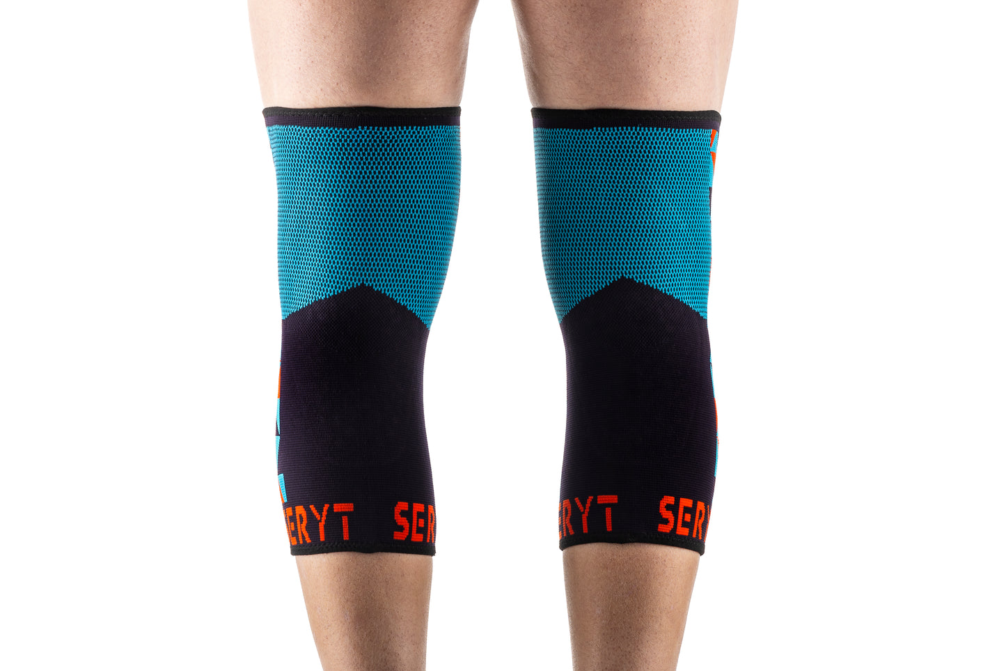 SERYT Flow Knee Pads Arlecchino Light-Blue Red