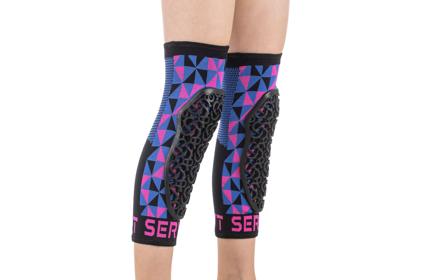 SERYT YOUTH Knee Pads Arlecchino Pink Blue