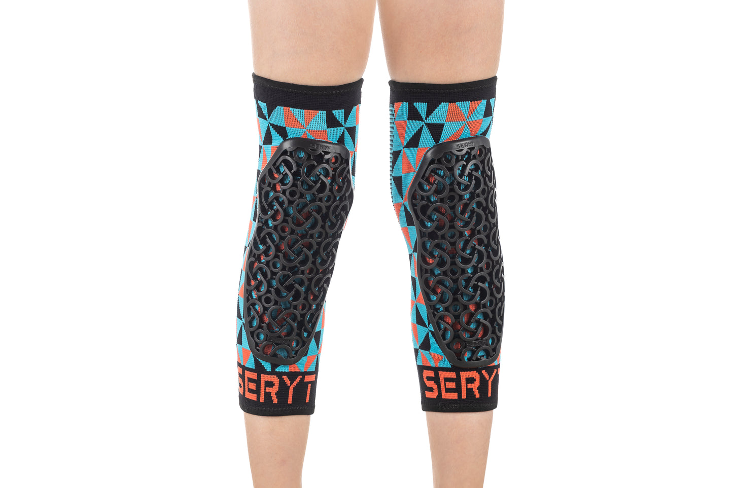 SERYT YOUTH Knee Pads Arlecchino Light-Blue Red