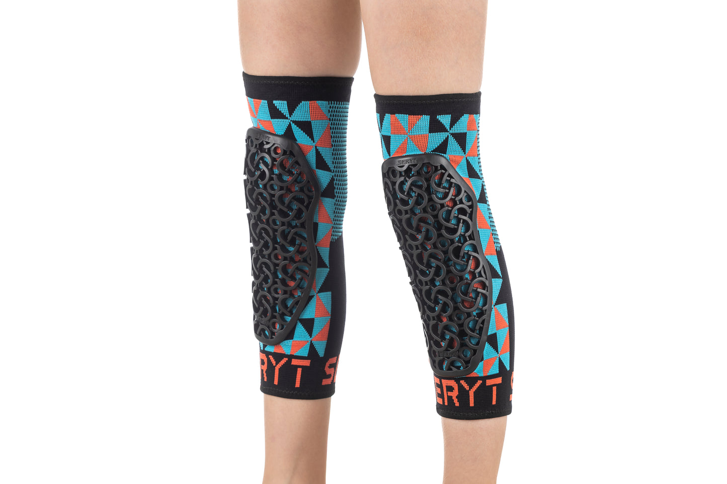 SERYT YOUTH Knee Pads Arlecchino Light-Blue Red