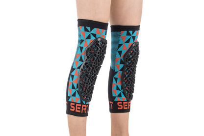 SERYT YOUTH Knee Pads Arlecchino Light-Blue Red